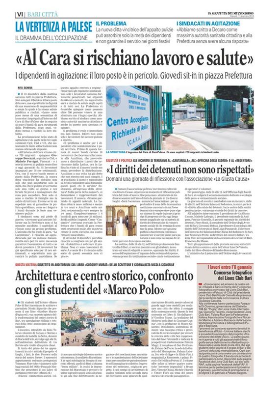 La Gazzetta del Mezzogiorno 11 dicembre