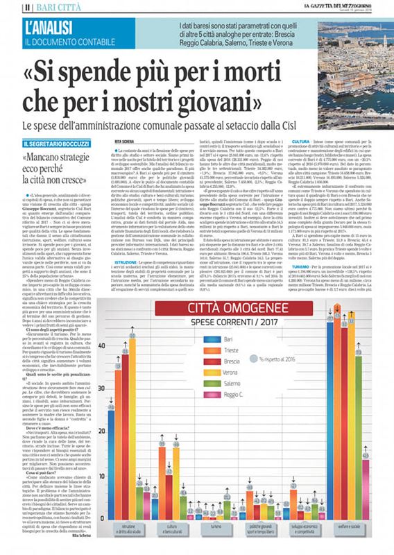 La Gazzetta del Mezzogiorno 10 gennaio 2019