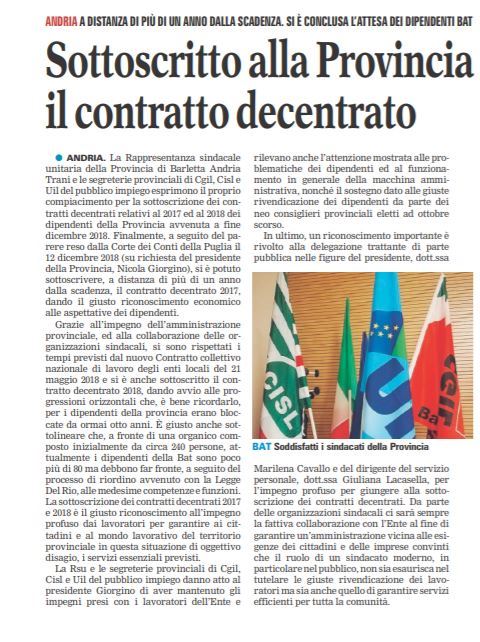 La Gazzetta del Mezzogiorno 13 gennaio