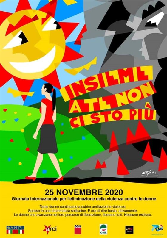 Il manifesto per il 25 novembre, Giornata internazionale per l’eliminazione della violenza contro le donne,