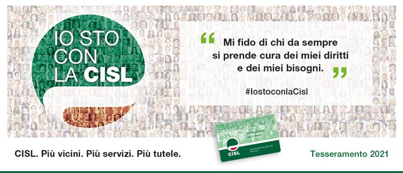 Al via la Campagna tesseramento 2021 #iostoconlaCisl